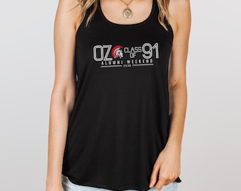 Camiseta sin mangas holgada estilo nadadora para mujer, promoción de 1991, marca OZ.