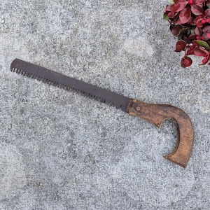 Vintage Handsäge mit Holzgriff / Vintage Tischlerwerkzeug / Rustikales Holzbearbeitungszubehör