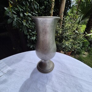 Elegant Vintage Metal Chalice – Antique Metal Goblet – Decorative Collectible Cup