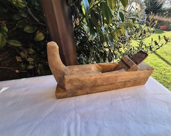 Handcrafted Wooden Hand Plane: Traditional Carpentry Tool, Workshop Decor