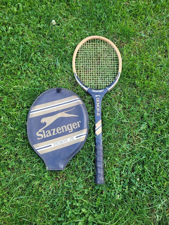 Vintage Wooden Tennis Racket by Slazenger – Classic Retro Sports