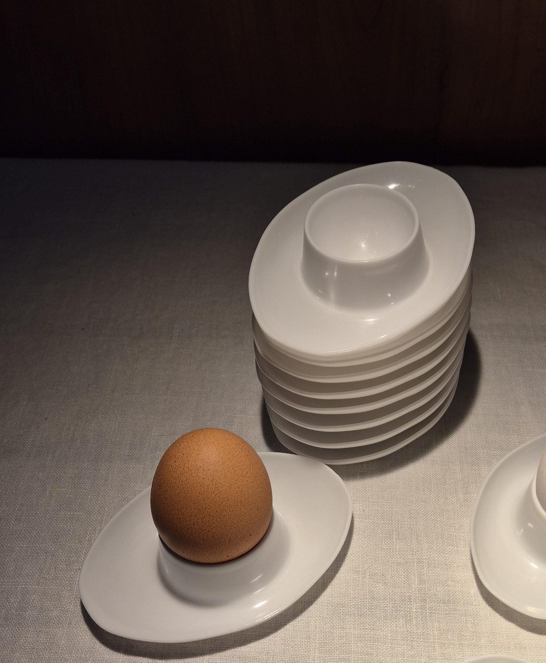 レトロな白いエッグカップ 6 個のうち 1 個 - Etsy 日本