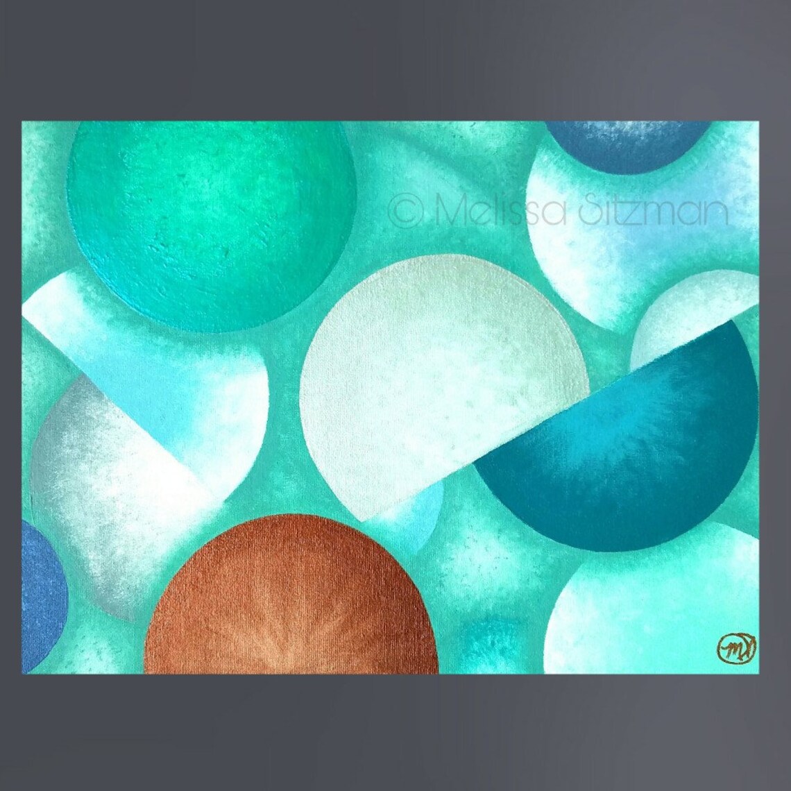 Aqua Painting Turquoise Artwork Teal Wall Art Turquoise Painting Teal Artwork Turquoise Wall Art