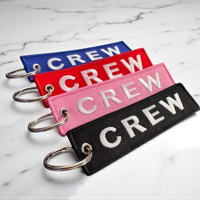 Flight Tag Keychain - Etsy