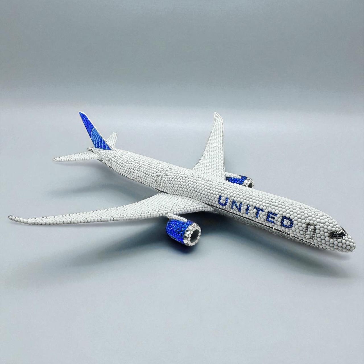 ユナイテッド航空 787-10 模型飛行機 | 1:200スケール ラインストーン