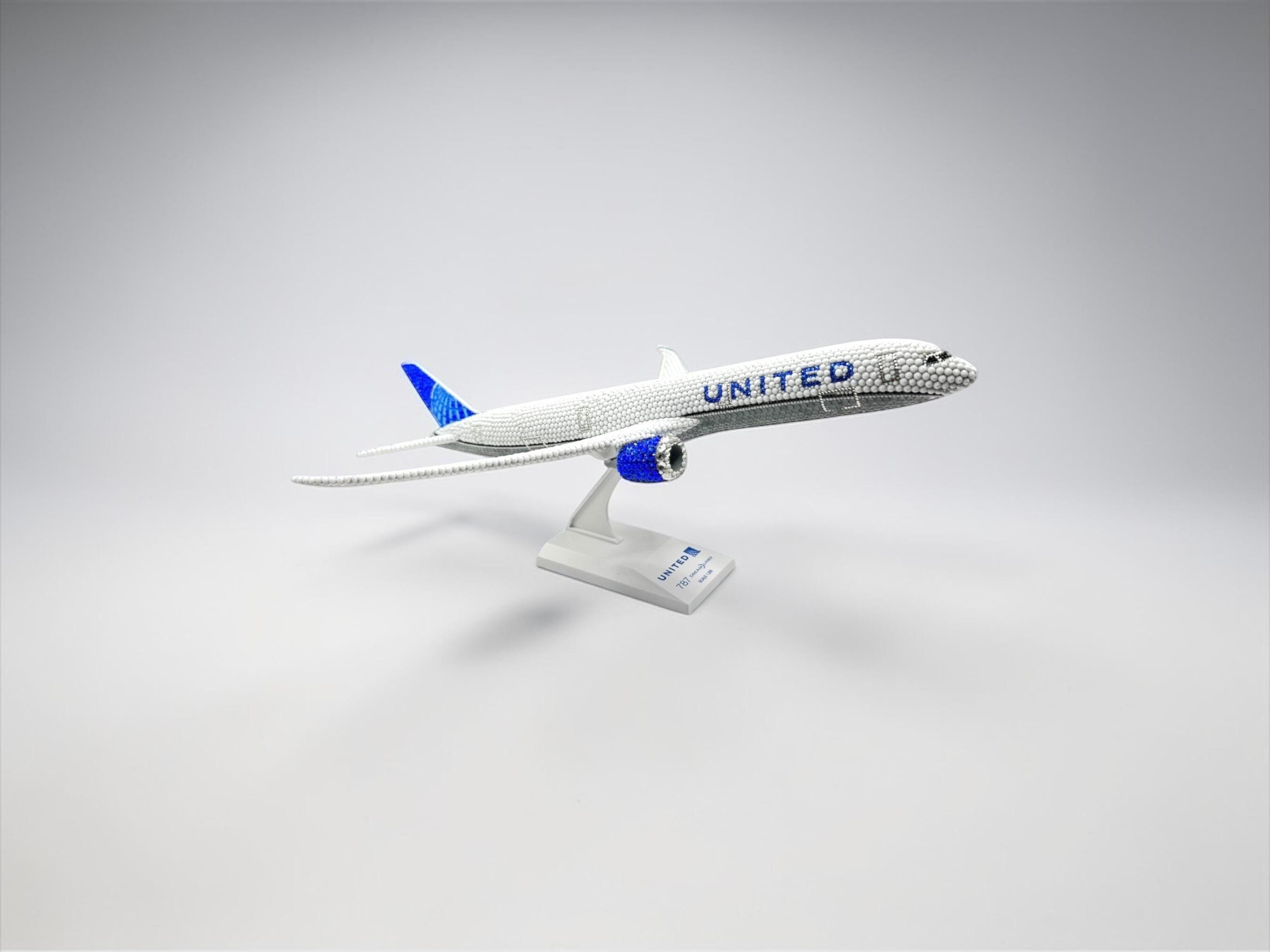 ユナイテッド航空 787-10 模型飛行機 | 1:200スケール ラインストーン