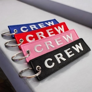 Fluggesellschaft, Crew Taschenanhänger, Flugbesatzung Taschenanhänger, Crew Tag, Pink, Rot, Blau, Schwarz, Flugbegleiter Tags, Flugbegleiter Schlüsselanhänger, Crew Taschen