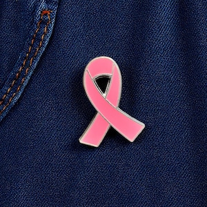 Breast Cancer Awareness Pin – Pink Ribbon Enamel Badge for Support & Fundraising Packs