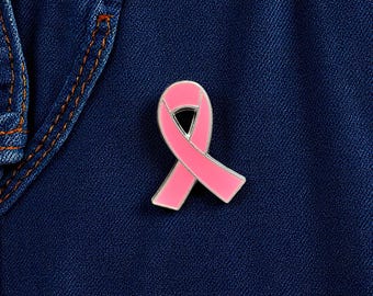 Breast Cancer Awareness Pin – Pink Ribbon Enamel Badge for Support & Fundraising Packs