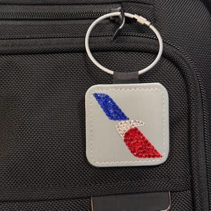 American Airlines Bag Tag, American, Crew, Bag Tags, Flight attendant Gifts, Flight Attendant Luggage Tags, American Flight Attendant Tag