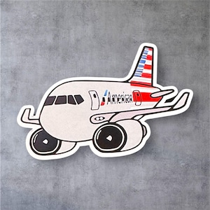 Airplane Sticker, American Air, Plane Stickers, Flight Attendants, Flight Attendant Gifts, Pilots, Laptop Stickers, Fun Stickers, Planes