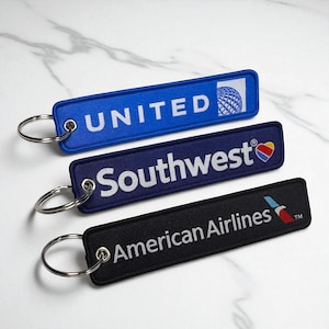 Southwest Airlines, Southwest Bag Tag, United Airlines, United Bag Tag, American Airlines, American Bag Tag, Flight attendant Gifts, Crew