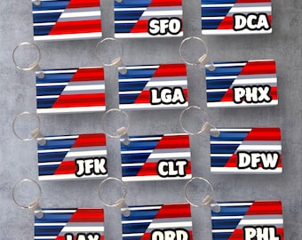 American Airlines, Keychain, Flight Attendant Gifts, Cabin Crew, American Airline Employees, Crew Tags, Pilot Gifts, Traveling, Airport