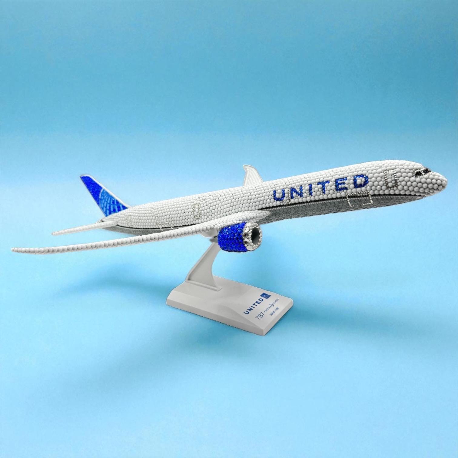 ユナイテッド航空 787-10 模型飛行機 | 1:200スケール ラインストーン