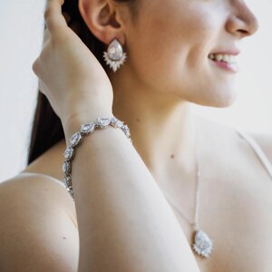 Bridal Jewelry Set Wedding accessories Wedding Jewelry earrings Bridal necklace statement jewelry bridal shower accessories wedding jewelry