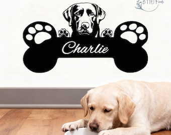 Personalized Dog Sign, Custom Pet Plaque, Metal Dog Name Art, Dog Breed Decor,Personalized Pet Sign, Personalized Pet Plaque, Pet Lover Gift