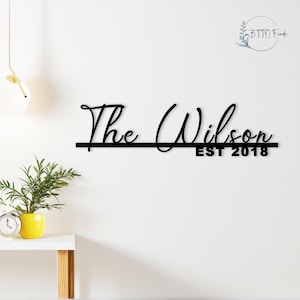 Personalized Name Sign,Family Name Sign,Last Name Sign,Custom Family Name Sign,Metal Name Sign,Family Decor,Hanging Decor,Metal Wall Sign