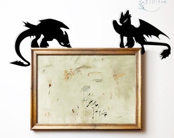 Toothless Dragon Metal Door Topper,Viking-Inspired Fantasy Decor,How To Train Your Dragon Art for Home/Door, Dragon Lover Gift