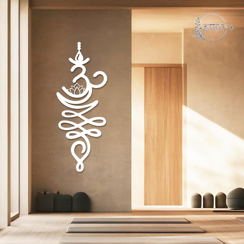 Sanskrit 'breathe' Metal Wall Art,yoga Meditation Symbol Sign,yoga ...
