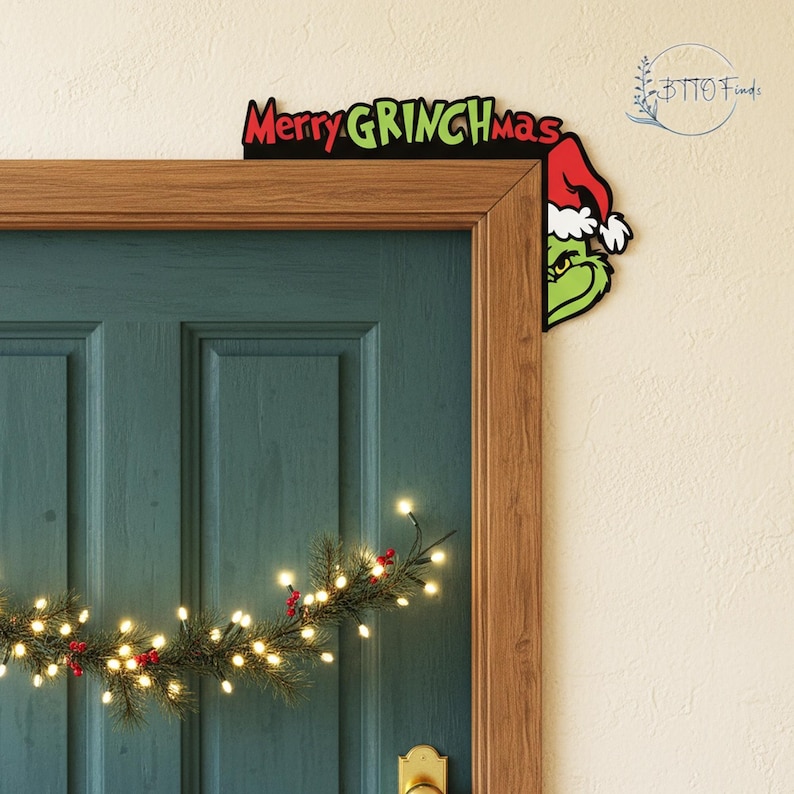 Spring Grinch Arch Classic the Grinch Inspired Metal Wall Art,christmas Themed Arch Design ...