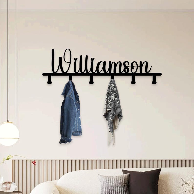 Personalized Entryway Wall Hanger for Coats,custom Wall Hanger,custom ...