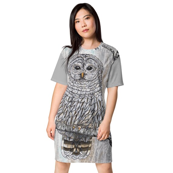 owl dress shirt Midnight Owl Re-Inked T-Shirt