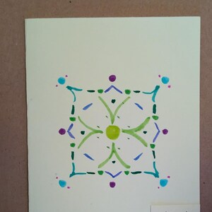 Blank Mandala Greeting Card