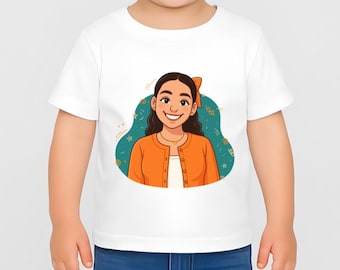 Aprende peque t-shirt, learning Spanish with Isa, Aprende con Isa, camiseta para toddler de Isa Aprende Peque