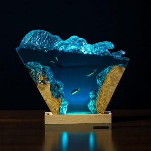 Handcrafted Turtle Lamp – Eco-Friendly, Soothing Light to Add a Serene Touch to Your Bedroom, Living Room, or Coastal-Themed Home Décor