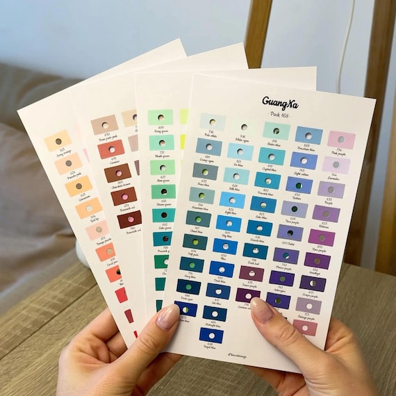 GuangNa 168色カラーチャート（空白のデジタルPDF形式 - ブラシ