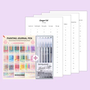 Languo Gel-Farbkarte (19 Packungen) (leeres digitales PDF-Format – Acryl-Malstifte – Disney Mystery Coloring) @linecoloriage