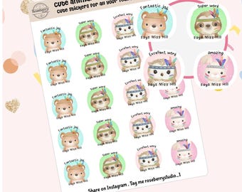 Animal Reward Stickers | Teacher Classroom Stickers