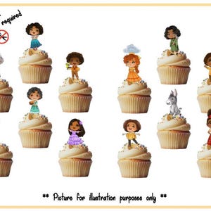 Encanto stand up edible cupcake toppers- pack of 24 toppers