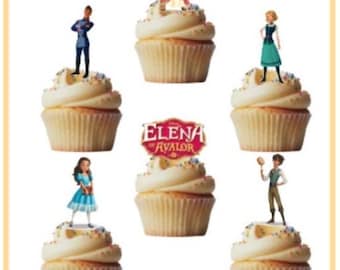 Elena of Avalor eetbare cupcaketoppers - pak van 24 inch