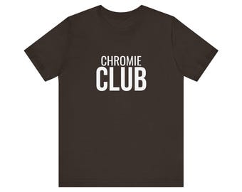 Chromie Club | Unisex Romalite Statement Tee Black