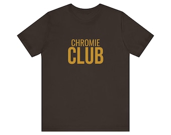 Chromie Club | Unisex Romalite Statement Tee Brown