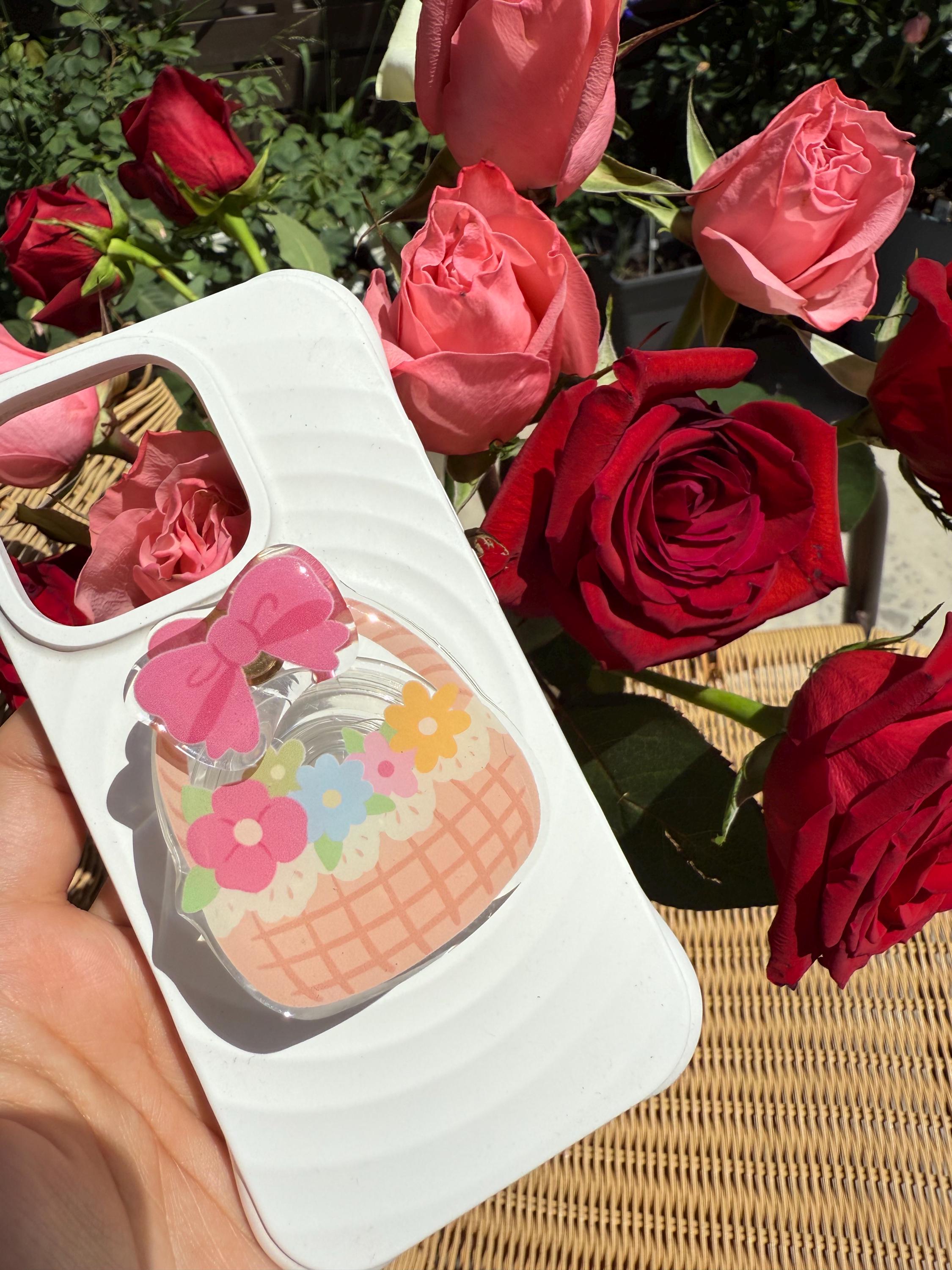 Popgrip Product Boho Popsocket Iphone Pop Socket Floral Bee