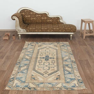 4x7, Handmade Rug, 4x7 Area Rug, Antique Rug, Living Room Rug, Bohemian Rug, 4x7 Oushak Rug, Rug, 4x7 Vintage Rug, 4x7 Turkish Rug, A-1522