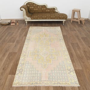 Handmade Rug,Area Rug,Turkish Rug,Custom Rug,Bedroom Rug,Anatolian Rug,Neutral Rug, Oushak Rug,Vintage Rug,4x8 Rug,4x8 Area Rug,Rugs, A-1442