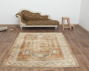 4x7 ソフトラグ、4x7 ヴィンテージラグ、4x7 エリアラグ、フローラル