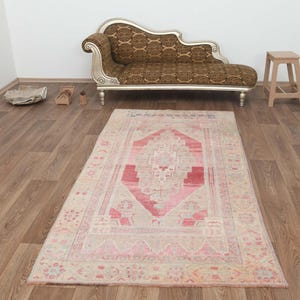 4x8 Rug, Oushak Area Rug, Handmade Rug, Living Room Rug, 4x8 Area Rug, Bedroom Rug, Anatolian Rug, 4x8 Oushak Rug, Vintage Rug, Rug, A-1265