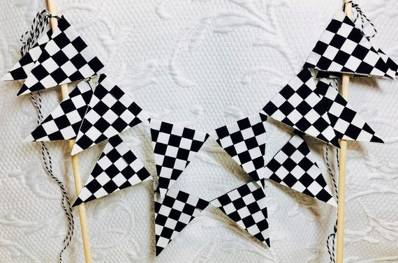 Free USA Shipping/Racing Fabric Banner/Race Car Cake Banner/Racing Cake Topper/Racing Cake Bunting/Race Car Banner/Racing Cake Banner/Banner