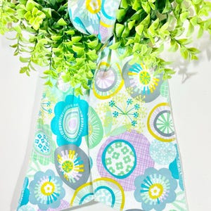 Easter Fabric Wreath Sash/ Spring Wreath Sash/Wreath Decor/Wreath Accessory/Pastel Wreath Fabric Sash/5 inches wide x 42 inches long