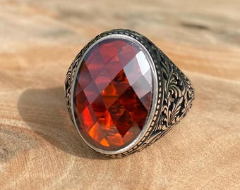 KAMBO Anello Albanese In Argento Sterling 925 Massiccio Da - Foto 10