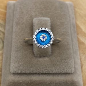 925 Sterling Silver, Evil Eye Ring, Handmade Silver Ring, Women Silver Ring, Minimalist Evil Eye Ring, Gift For Women, Wedding Rings