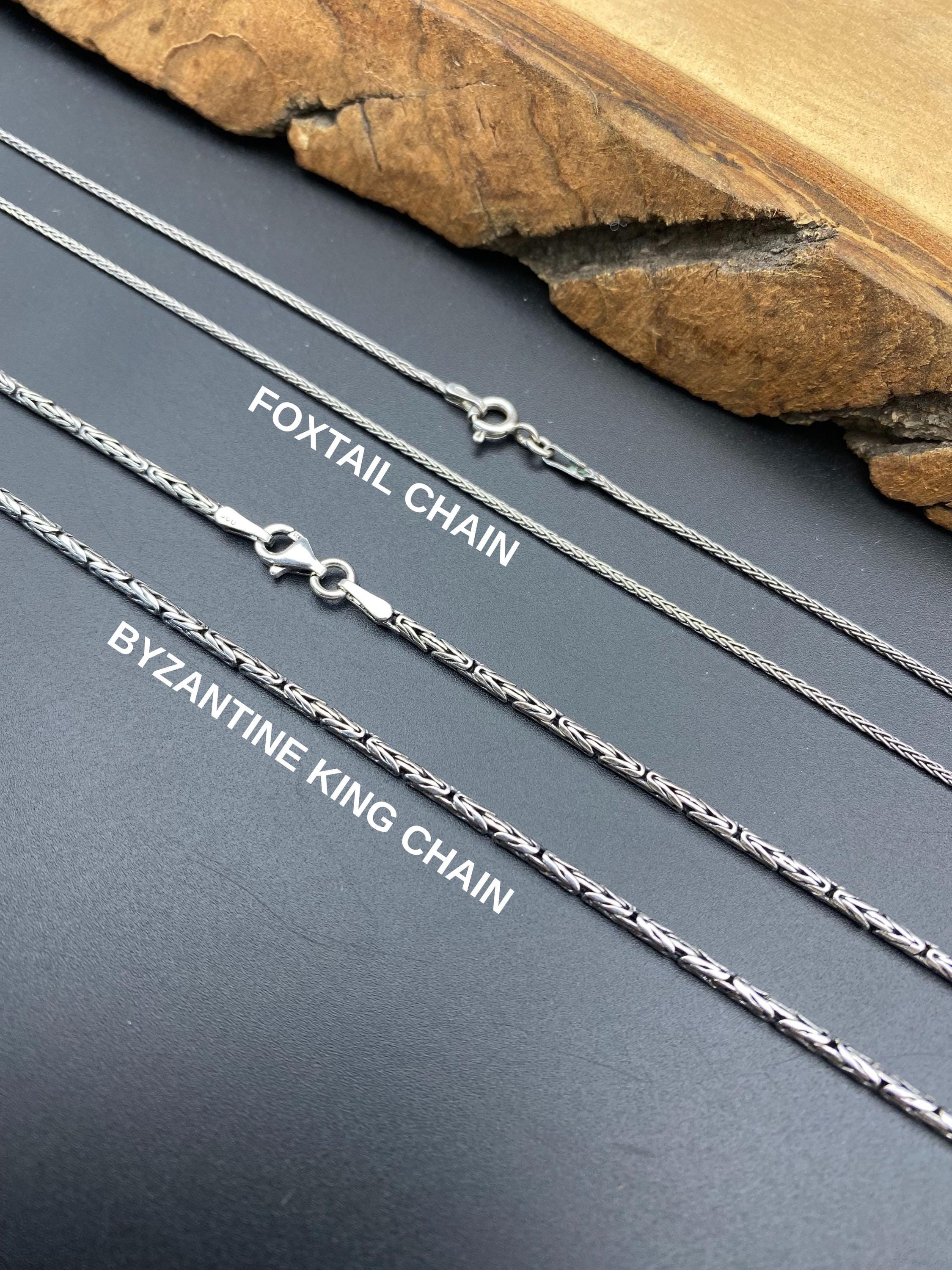 Silver Zulfiqar Necklace, 925 Sterling Silver, Long Sword Men