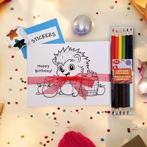 Cartões de aniversário para colorir para crianças