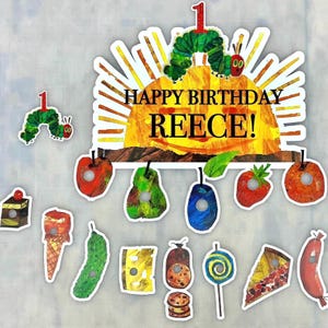 Customizable Hungry Caterpillar Birthday Party Decor