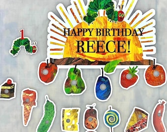 Customizable Hungry Caterpillar Birthday Party Decor