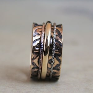 Majestic 14K Rose Gold Spinner Ring